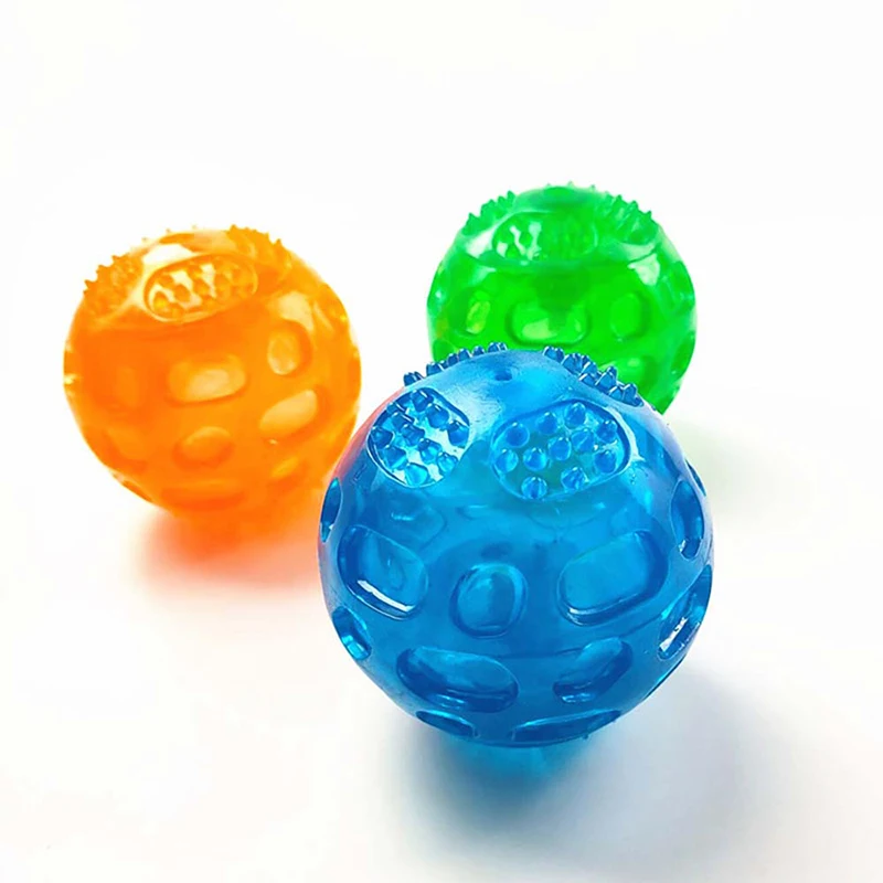 

Sound TPR Rubber Pet Toy Molar Ball Teeth Cleaning Dog Ball for Small and Medium-sized Dogs Teddy Dog Golden Retriever Puppy Toy
