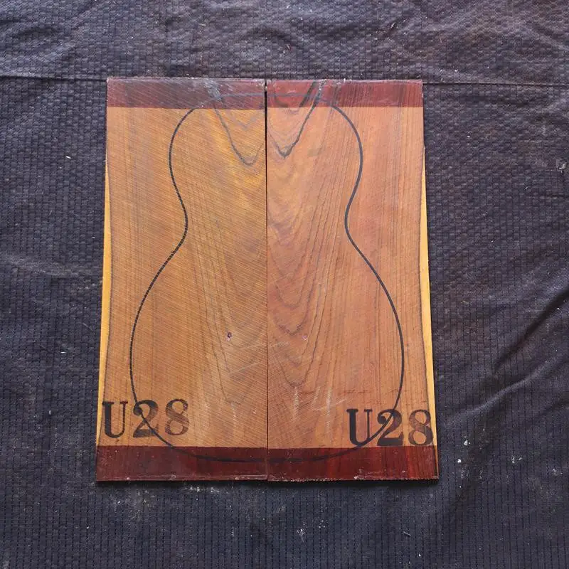 Южная Америка импортированная Гавайская гитара cocobolo гитара из твердой древесины задняя боковая панель шпон гитара материал для изготовления аксессуаров