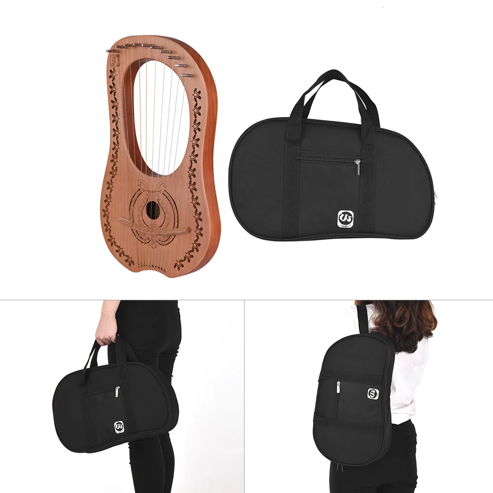 10-струнная деревянная лебедка Арпа металлическая струна клен красное дерево