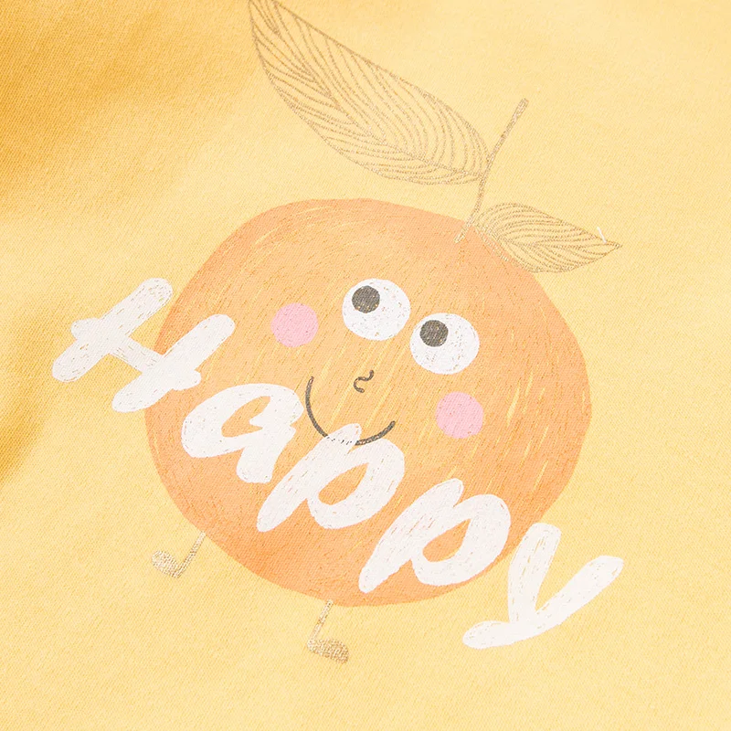 DBZ11679 dave bella autumn baby girls boys fashion cartoon fruit clothing sets kids cute long sleeve children 2 pcs suit | Детская