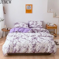 modern style marble print pattern duvet set with pillowcase bedding double full queen bed 2pcs 3pcs no sheets