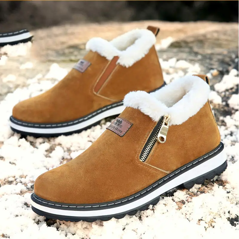 Обувь на платформе с круглым носком мужские кроссовки коллекция 2019 года теплые