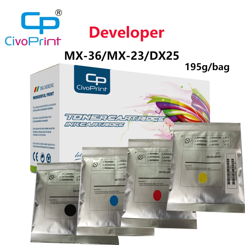 Civoprint 195 г/пакет совместимый разработчик MX-36 MX-23 MX DX25 для sharp copier