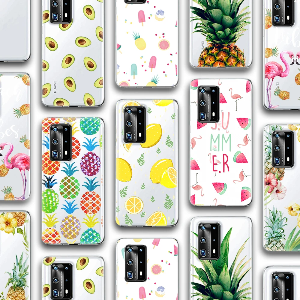 

ciciber Fashion Fruit Case for Huawei P30 P40 P20 Mate 40 30 20 10 Honor 30 30S 20 9 Pro Lite P Smart Plus 2019 2020 Silicone