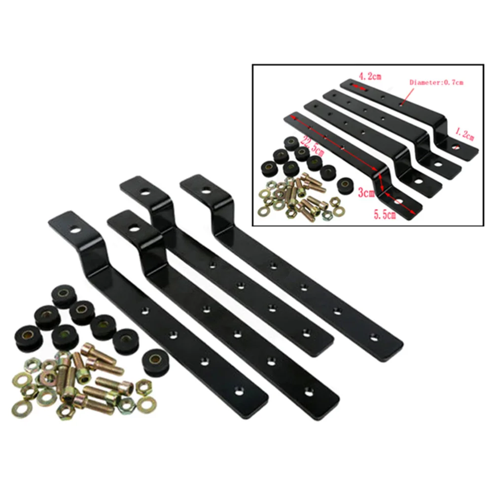 

Universal Saddle Bag Mounting Bracket Set Metal Hard Motorcycle Modification Side Box Holder Black