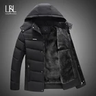 Новая мужская куртка, пальто, утепленная Флисовая теплая зимняя ветрозащитная куртка, повседневная мужская парка, верхняя одежда с капюшоном, куртка с хлопковой подкладкой