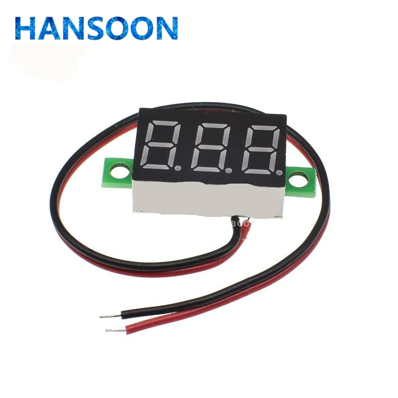 1 шт. 0 36 двухпроводный Вольтметр постоянного тока от 2 50 до 30 в ЖК цифровой