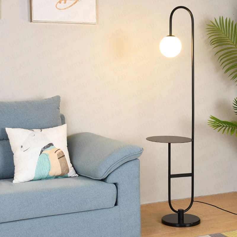 Современный напольный светодиодный светильник лампа с круглым столом лампы для