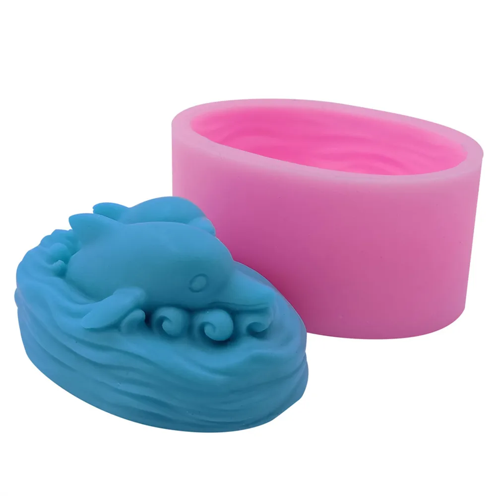 3D Dolphin DIY Silicone Soap Mold Mould for Handmade Making | Дом и сад
