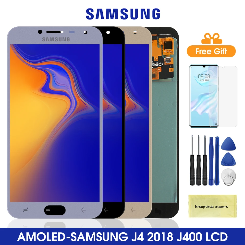 Оригинальный ЖК дисплей 5 дюйма для Samsung Galaxy J4 J400 сенсорный экран дигитайзер в