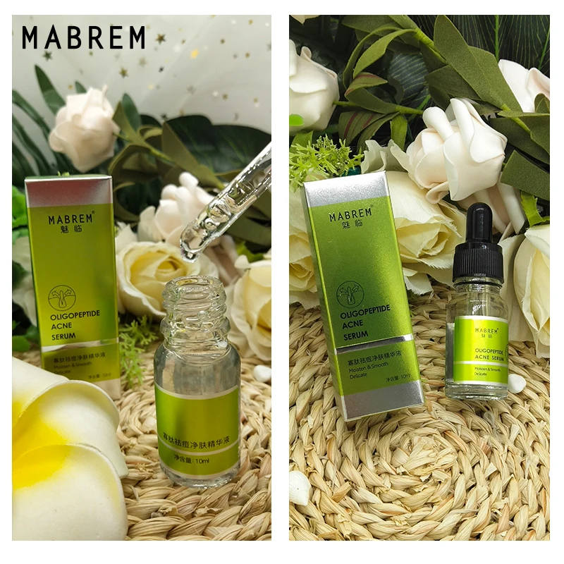 

MABREM Acne Treatment Serum Oligopeptide Deep Cleaning Shrink Pores Repair Wrinkle Rough Skin Whitening Brighten Face Skin Care