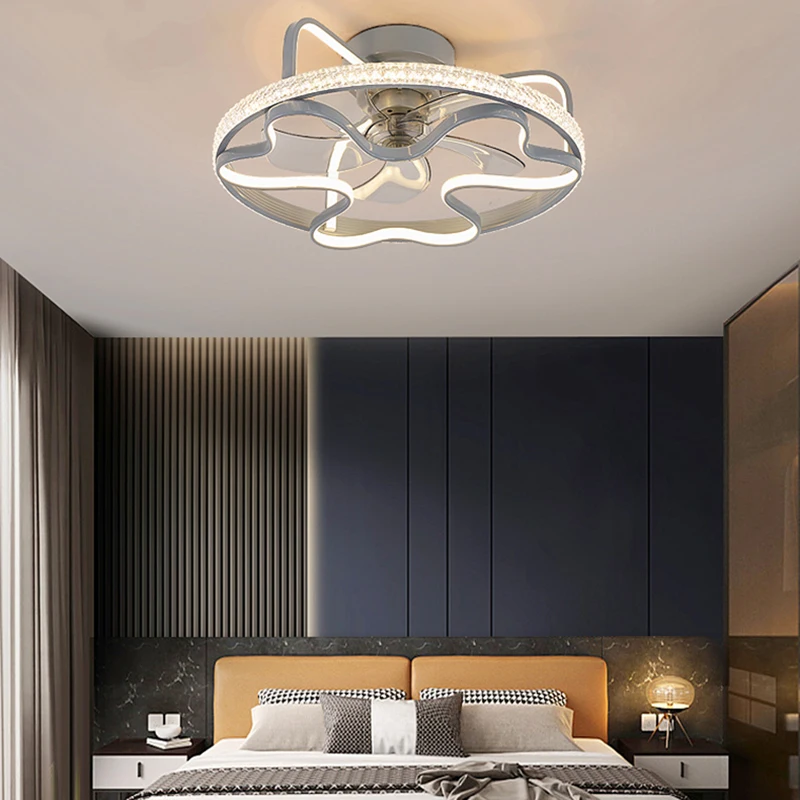 Декор для спальни светодиодный Невидимый потолочный вентилятор светильник