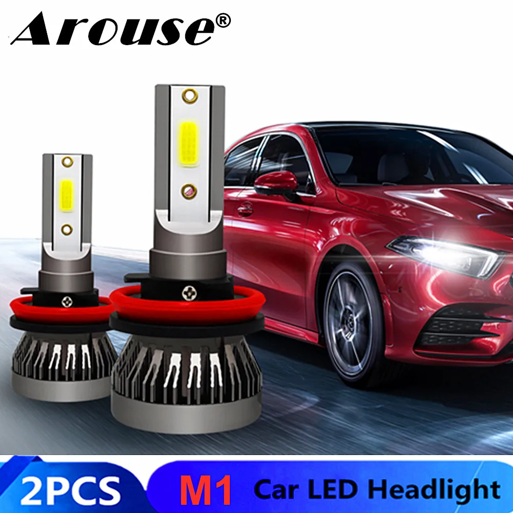Автомобильные светодиодсветодиодный лампы для фар M1 H11 H7 9005 9006 H4 Дальний/ближний