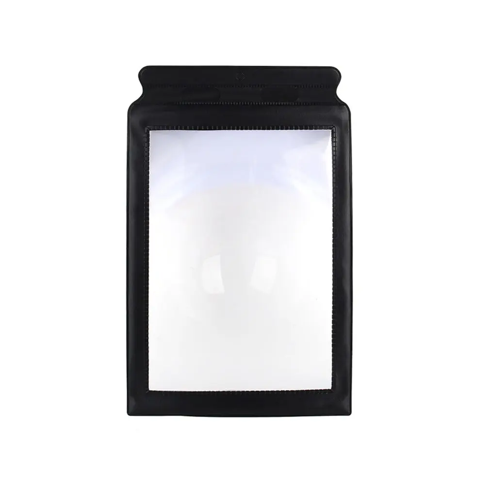 Портативный Размеры ручной 3X большие лупа для чтения A4 во весь лист Карты книги