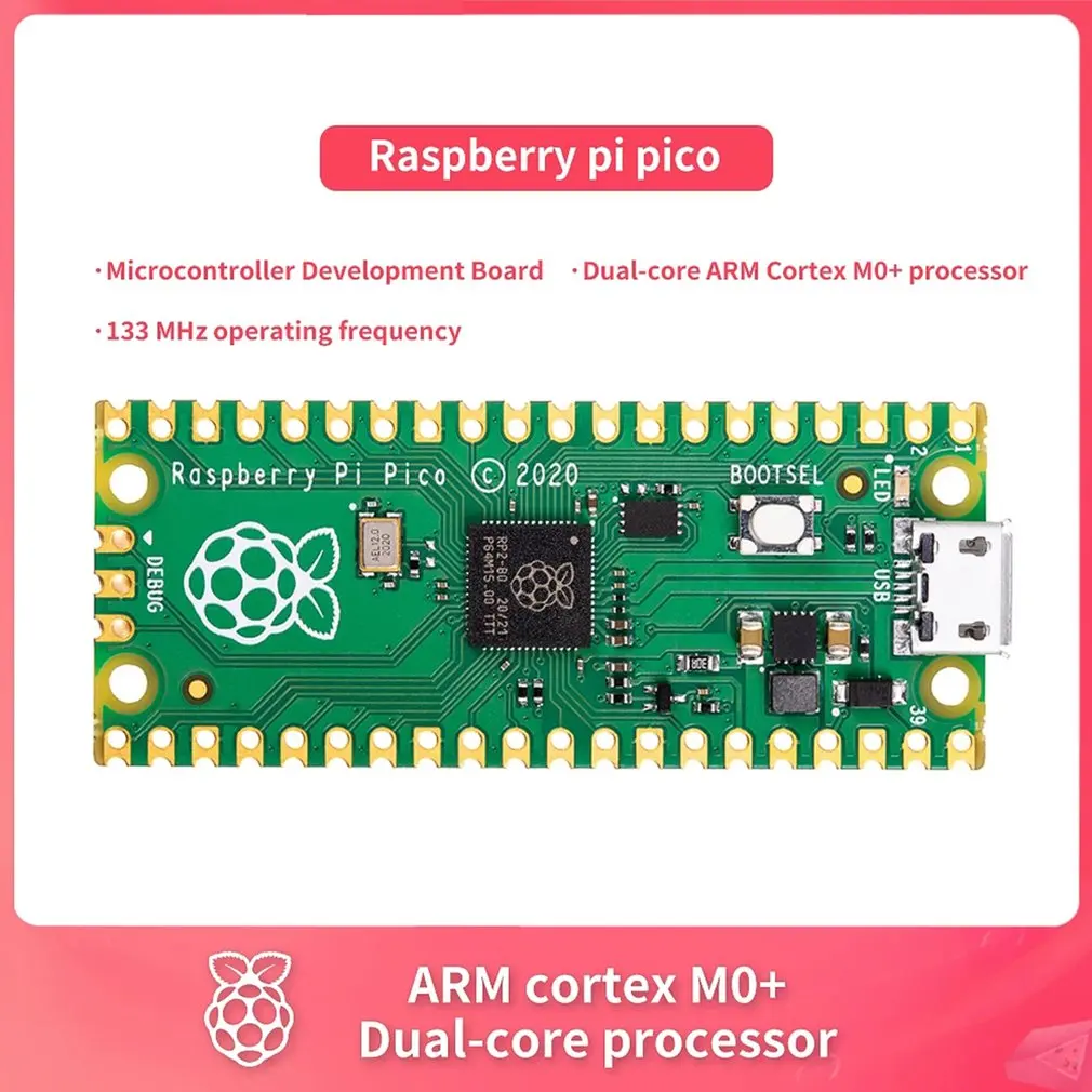 

Макетная плата микроконтроллера Mini Dual-core ARM Cortex M0 + процессор 133 МГц Рабочая частота