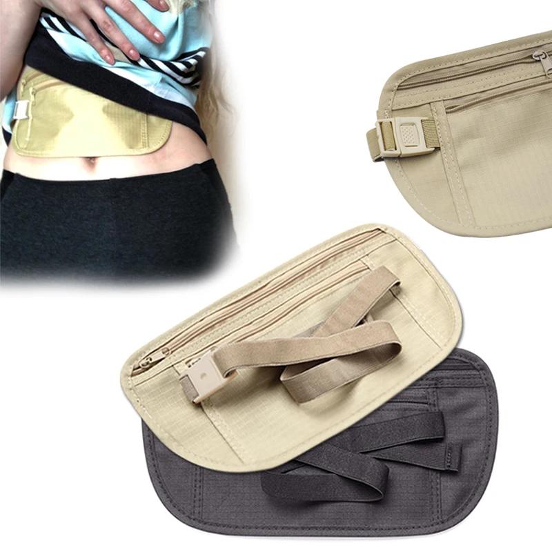 

HOT Invisible Travel Waist Packs Waist Pouch for Passport Money Belt Bag Hidden Security Wallet Gifts