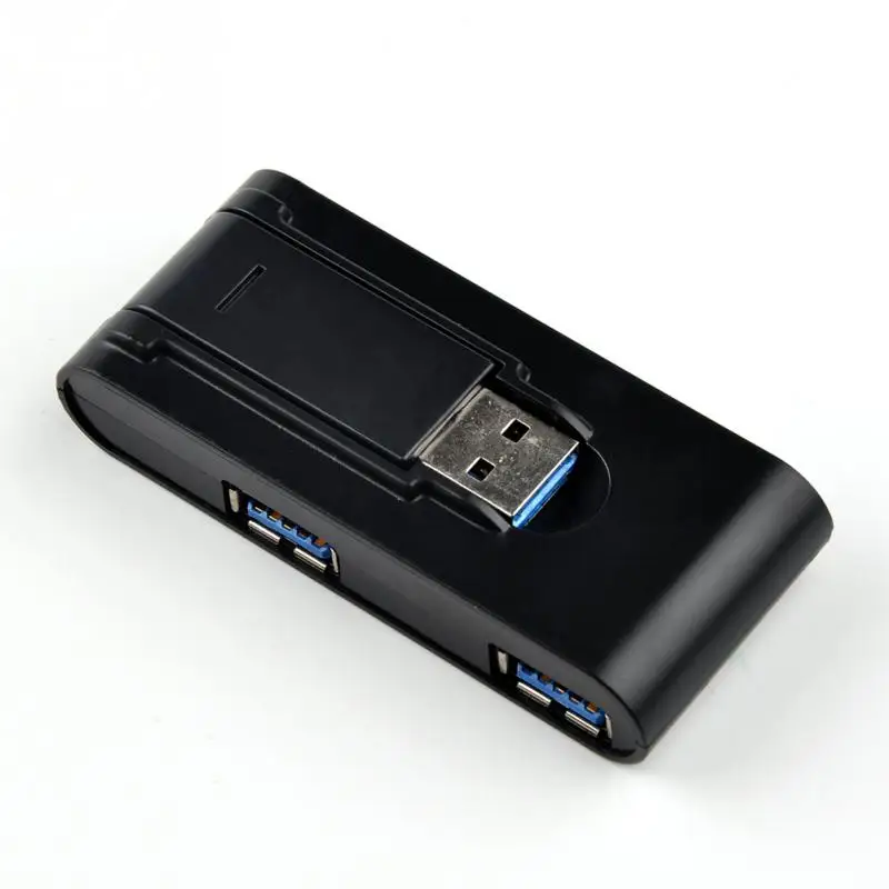 

5Gbps High Speed 4 Port USB HUB 3.0 Portable USB 3.0 connector Splitter for Laptop PC Tablet Black #825 New
