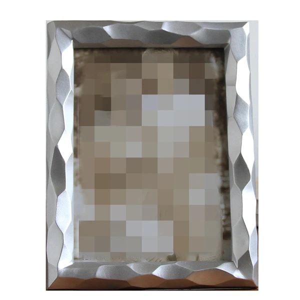 7in rectangle silver Овальные прямоугольные фоторамки золотого и серебристого цвета, Фоторамки из смолы, фоторамки для домашнего декора на столе, фоторамки - Цвет: 7in rectangle silver