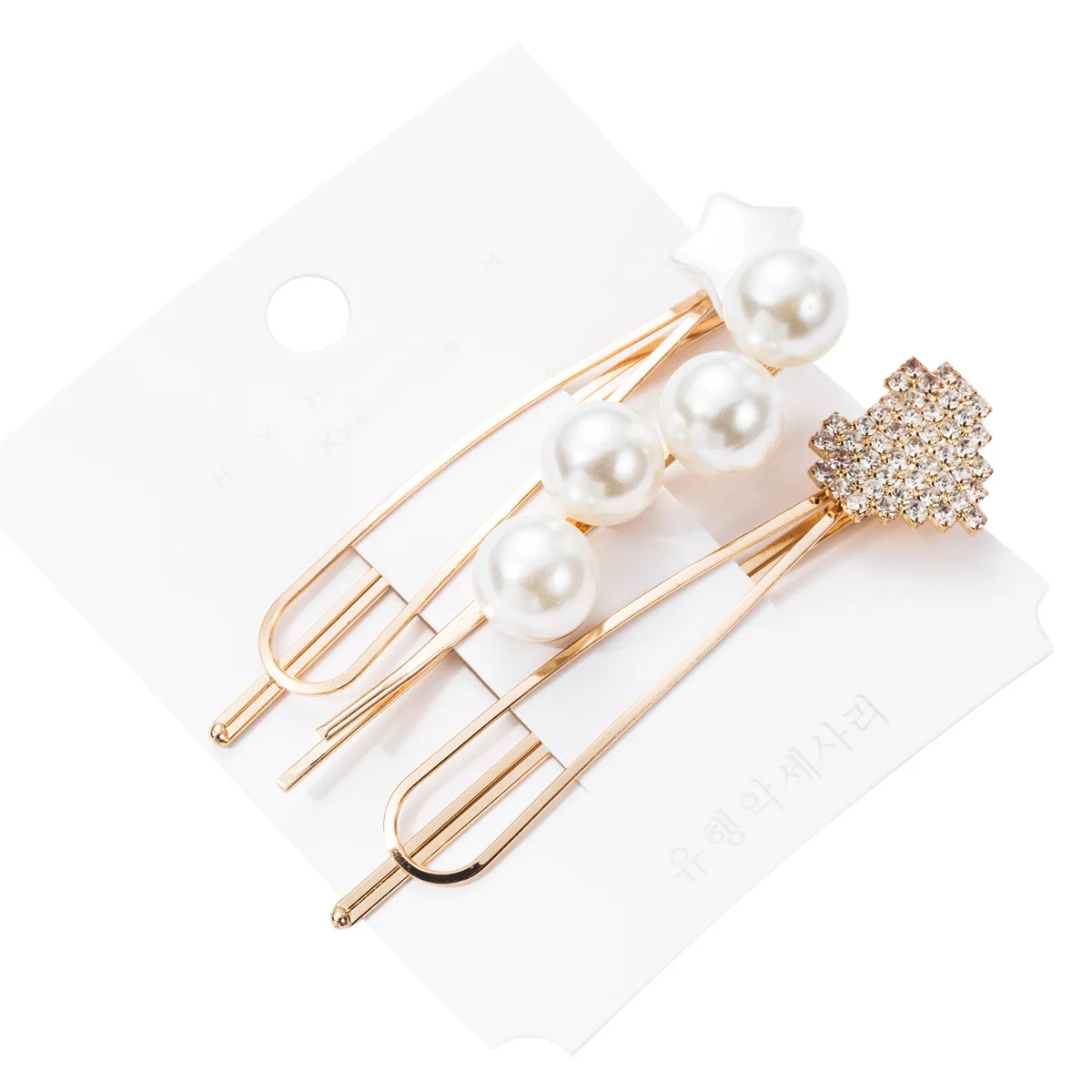 Женские металлические шпильки имитация жемчуга цветные бусины заколки для волос