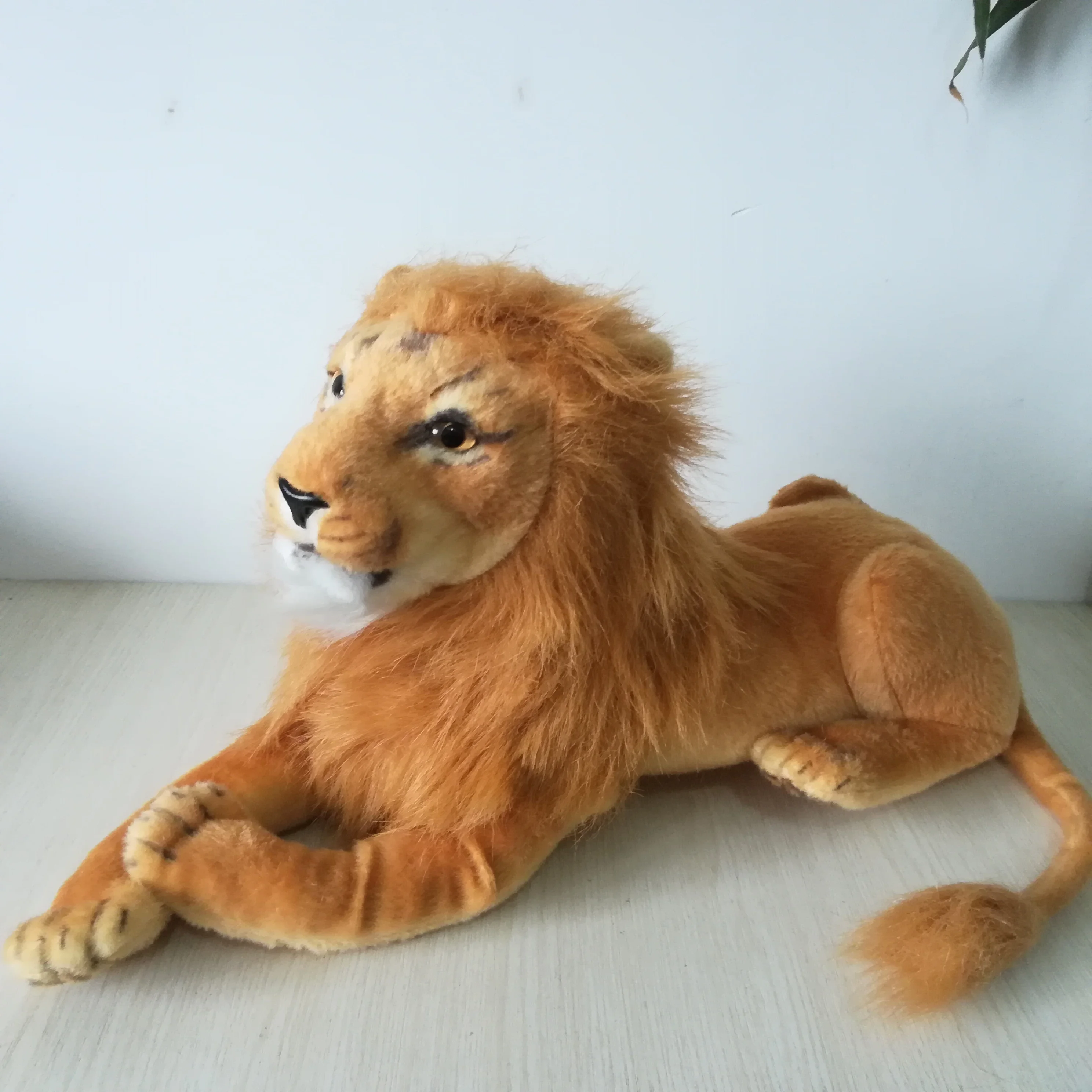 

Реалистичная плюшевая игрушка в виде льва, мягкая кукла в виде льва, подарок на день рождения, около 55 см, s2059
