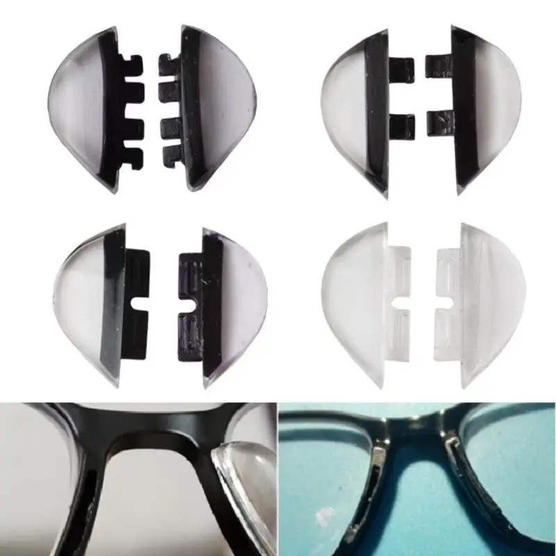

1 пара мягких прозрачных солнцезащитных очков, овальные противоскользящие овальные накладки на нос, аксессуары для очков, запчасти