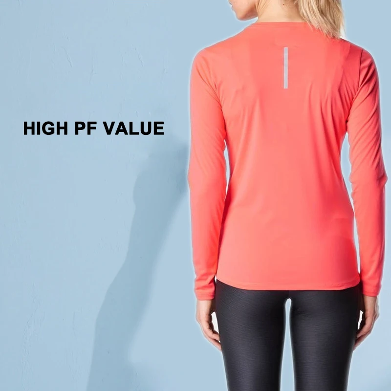 Женская Солнцезащитная футболка с длинными рукавами UPF 50 + Топ для выступлений на