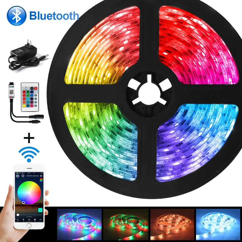 

Светодиодная лента RGB 5050SMD 2835 с поддержкой Wi-Fi, 5/10/15/20 м