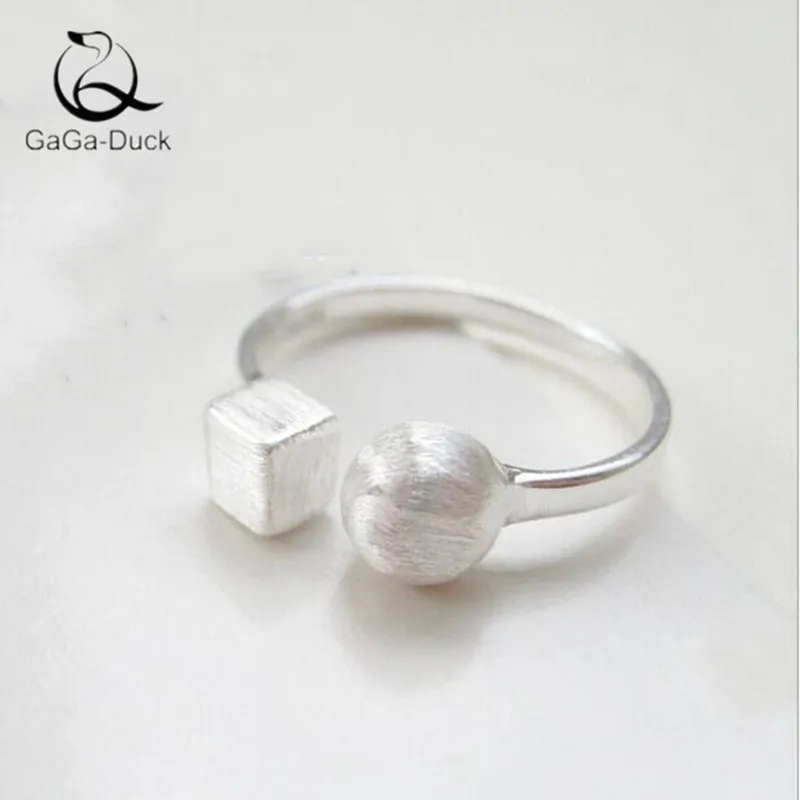 Новые модные ювелирные изделия Простые открытые геометрические кольца из