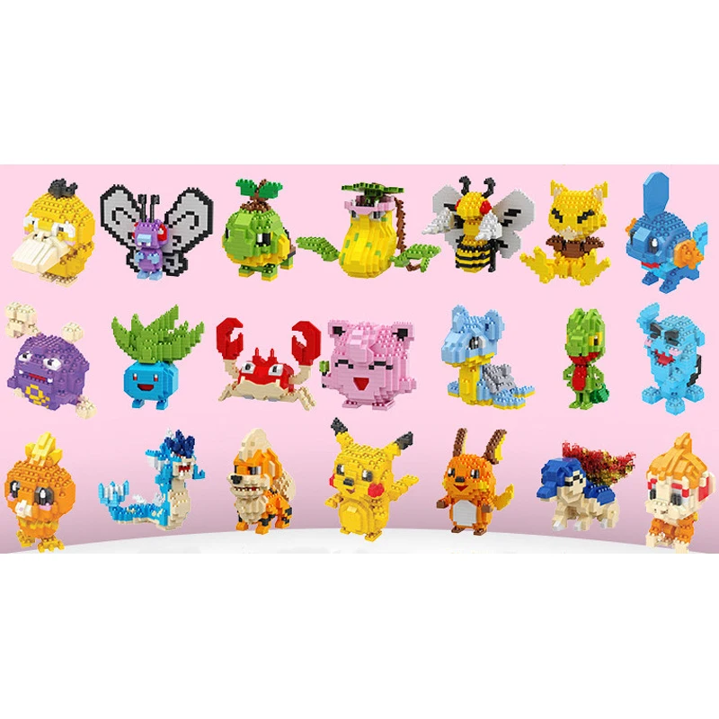 Конструктор Покемон сделай сам игрушечные блоки Пикачу Charizard Аниме Кукла