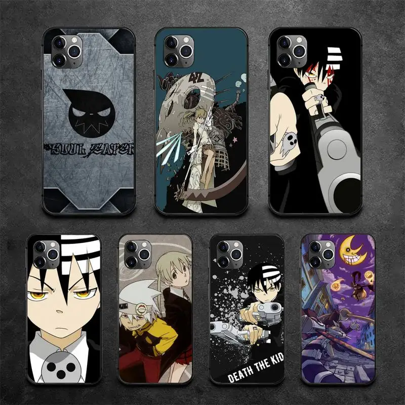 

Classic Anime Soul Eater Phone Case For Iphone 5 SE 2020 6 6s 7 8 plus X Xr XS 11 12 13 Mini Pro Max Fundas Cover