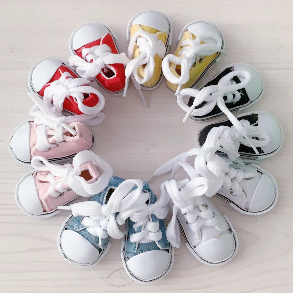1 пара 5*2,5 см парусиновая обувь для 1/6 BJD кукла модная мини кукла обувь для русской DIY ручной работы куклы аксессуары игрушки
