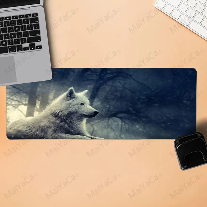 

MaiYaCa Simple Design wolf Gaming Mouse Pad Large Mouse Pad Gamer Big Mouse Mat Computer Mousepad Rubber mousepad