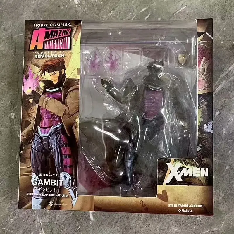 7 дюймов Marvel X-MAN удивительный Ямагути Revoltech серии № 012 GAMBIT фигурка ПВХ коллекция игрушка; подарок