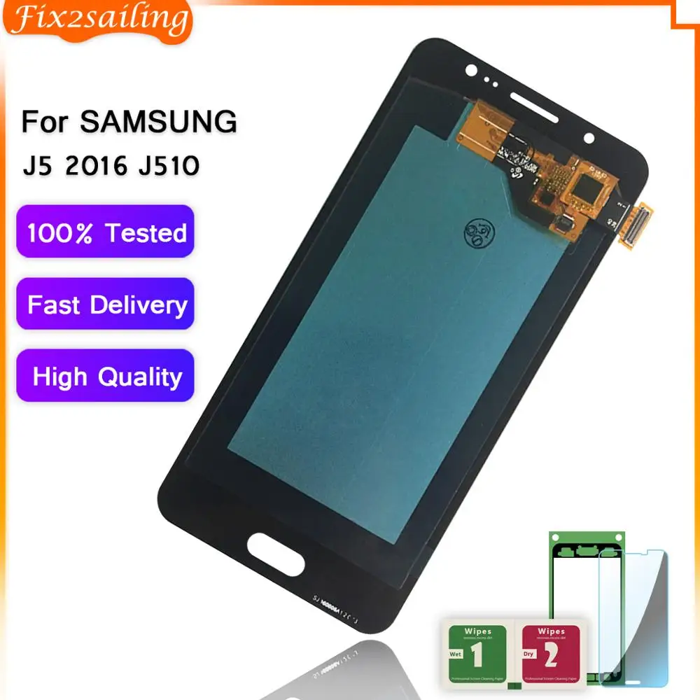 Супер AMOLED ЖК-дисплей для Samsung Galaxy J5 2016 j510 J510F J510FN J510M J510Y телефон ЖК-кодирующий