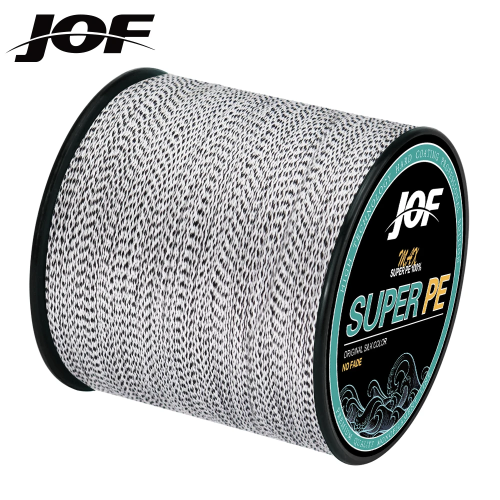 

JOF Brand 300M 500M 1000M PE Braided Fishing Line 4 Strand 9.1-45.4KG Multifilament Fishing Line for Carp Fishing Wire 2021 NWE