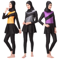3 pcs muslim swimwear burkini modest bathing suit islamic swimsuit for women