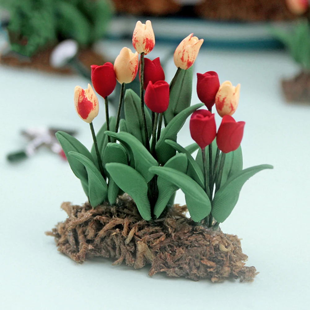 

Miniature Flowers Handmade Tiny Bonsai Mini Artificial Green Plants Fairy Garden Accessory For Dollhouse Decor DIY Accessories