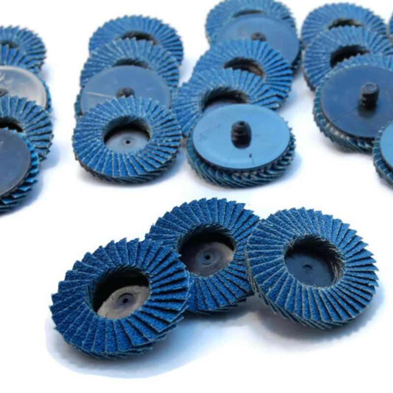 

30pcs 2 Inch R-type Thread Twist-lock With Assorted Flap Wheel 80 Coarse Grit For For Grinding, Polishing, Descaling