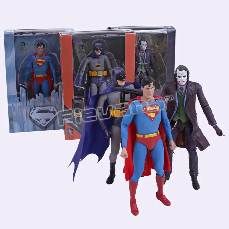 NECA Брюс Уэйн Джокер Кларк Кент 7 дюймов ПВХ экшн фигурка коллекционная
