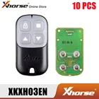 Xhorse XKXH03EN проводной дистанционный ключ для гаражной двери 4 кнопки Черный английская версия 10 шт.лот