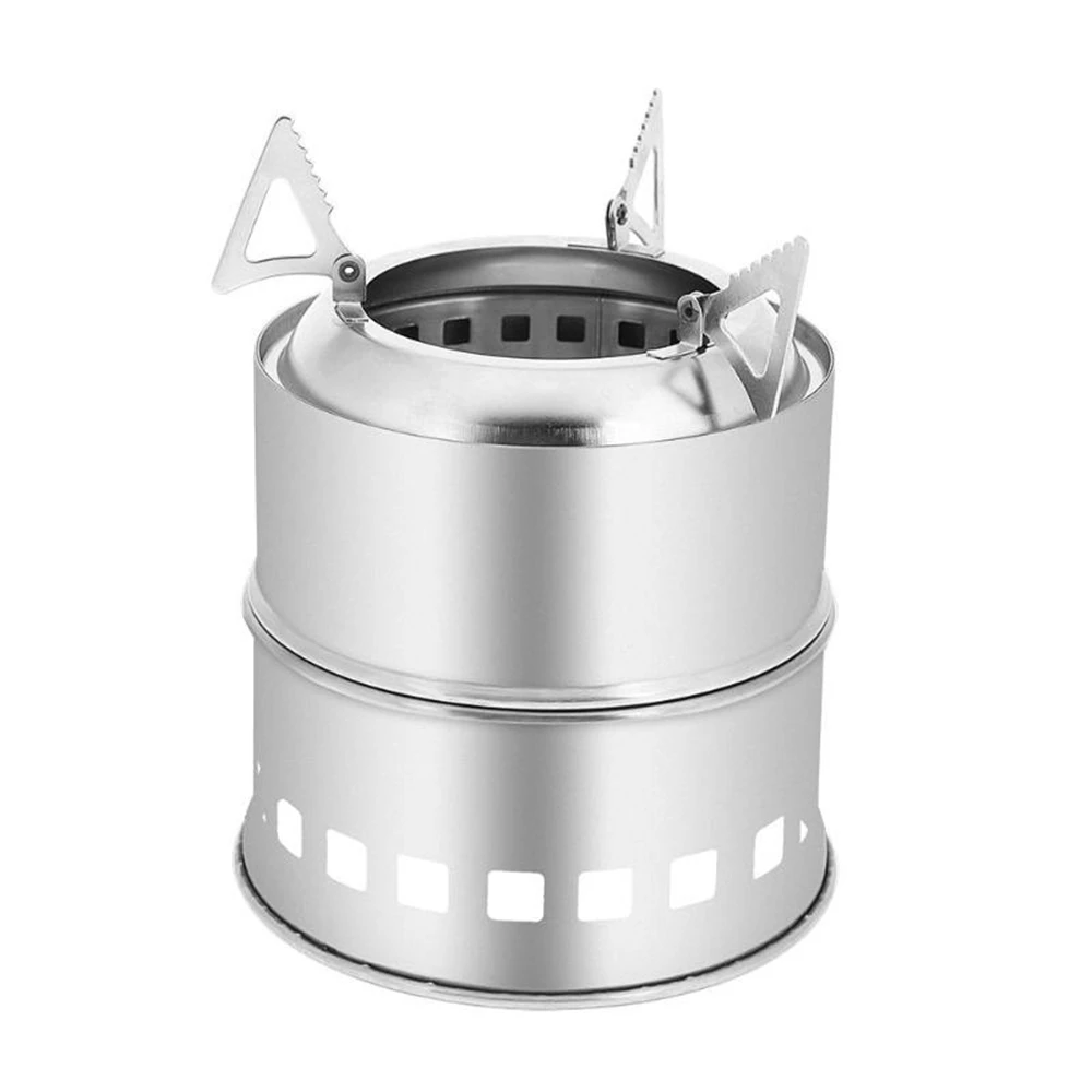 

Outdoor Portable Split Wild Simple Barbecue Stove Wood Stove Portable Wood Fire Camping Stove Mini Stove