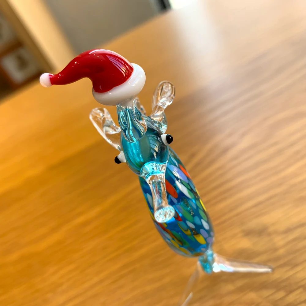 Красочные Хрустальные Фигурки морских животных гиппокамп миниатюрные