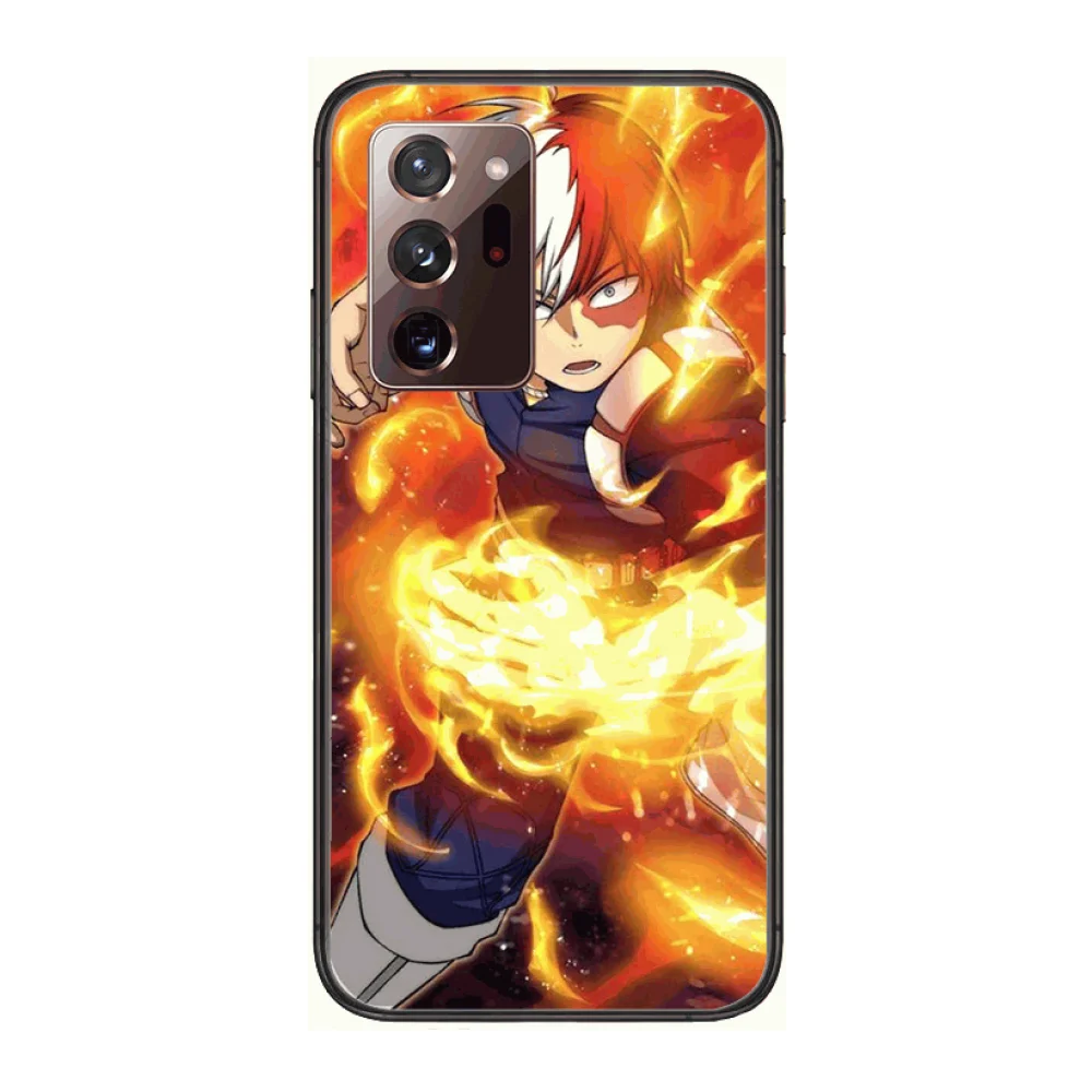 

My Hero Academia Cool Cove Phone Case cover hull For SamSung note20 10 9 8 4 pro plus black prime soft bumper Transparent