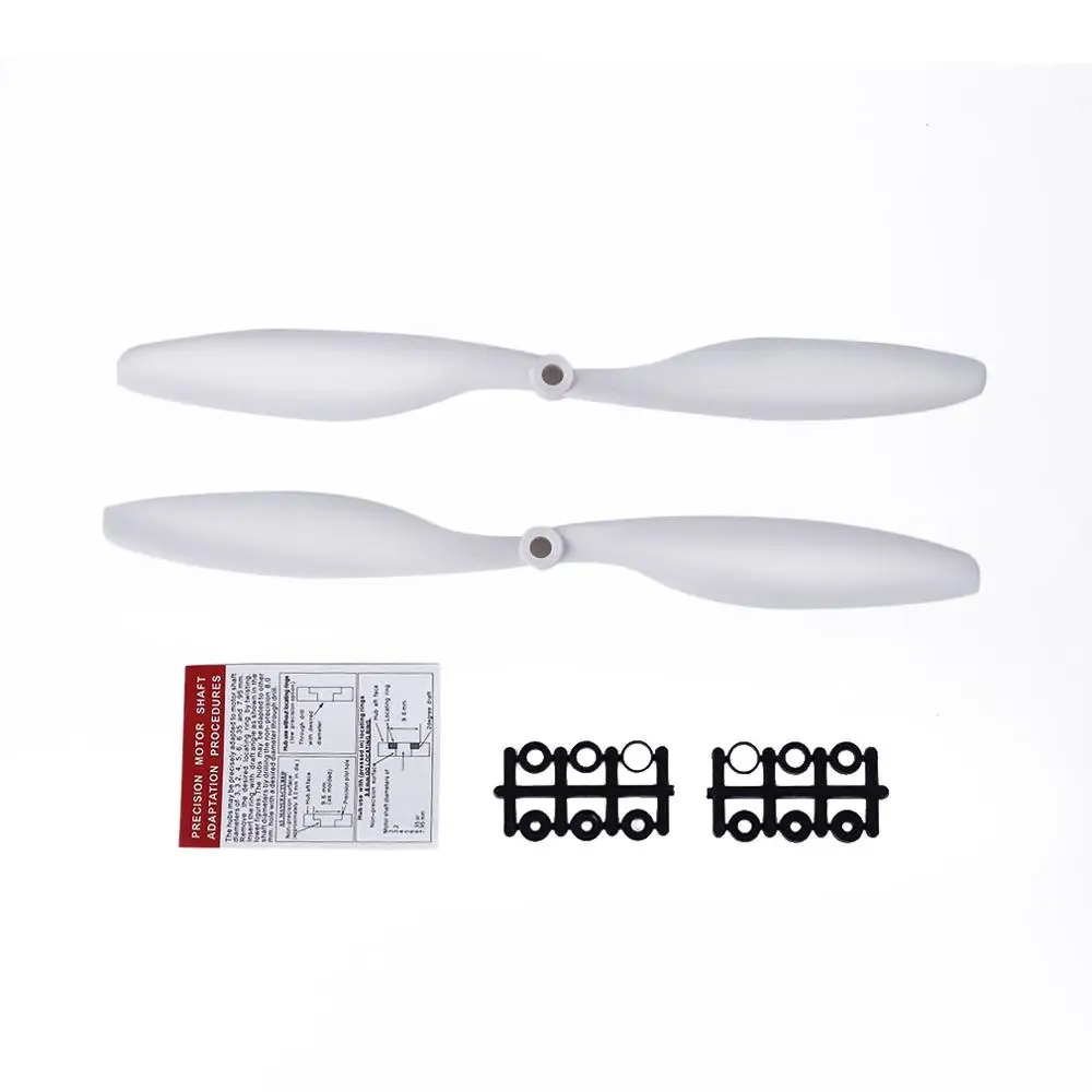 2/4/6 пар 1045 пропеллер Prop CW CCW лезвия для DJI F450 F550 RC DIY для A2212 KV1000 мотор хорошо сбалансированный пропеллеры Drone Камера - Цвет: Белый