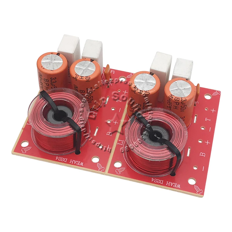 

2pcs WEAH D224 2 Way 2 Unit Audio Speaker Frequency Divider Stereo Crossover Filters