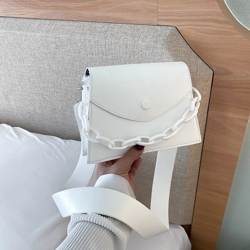 

RanHuang New Arrive 2021 Women's Fashion Flap Pu Leather Small Handbags Girls Designer Shoulder Bags White Crossbody Bags