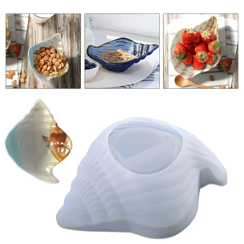 

Формы для подставок из смолы, форма для раковины, силиконовая форма для подставок из агата, глянцевые формы для подставок для рукоделия