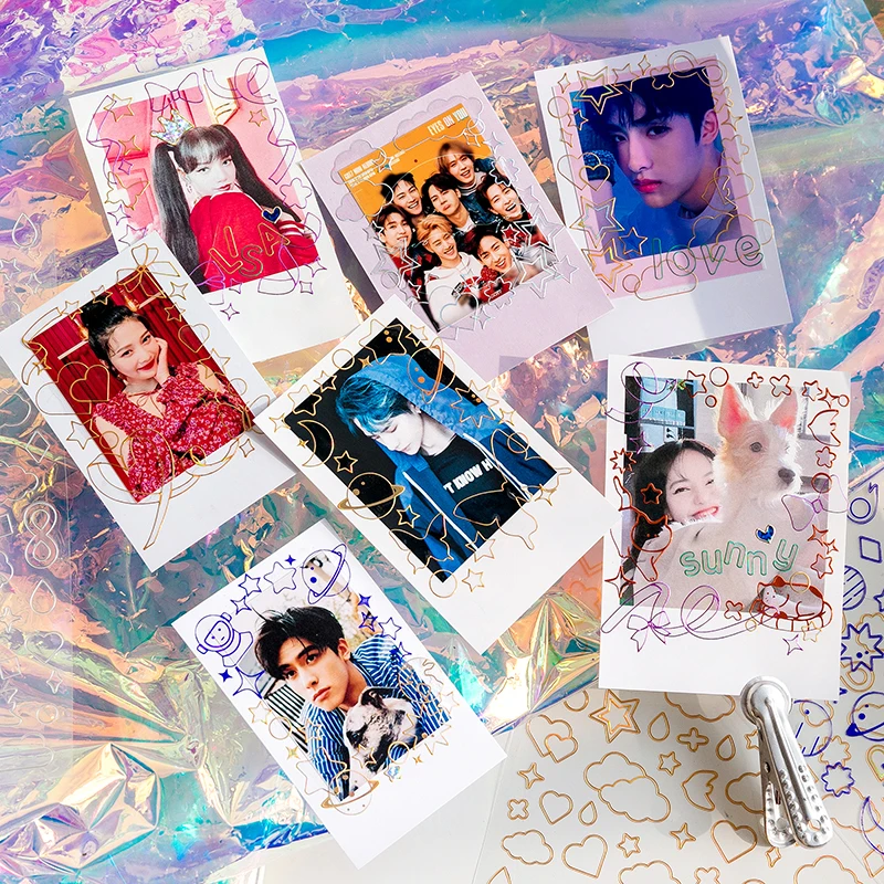 

Блестящие наклейки из серии World, наклейки в виде бабочки, планеты, дневника, альбом «сделай сам», Стик, ярлык, кавайные канцелярские принадле...