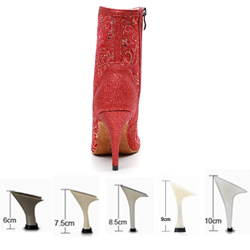 DKZSYIM/красная женская обувь для латинских танцев Обувь бальных Сальса/танго