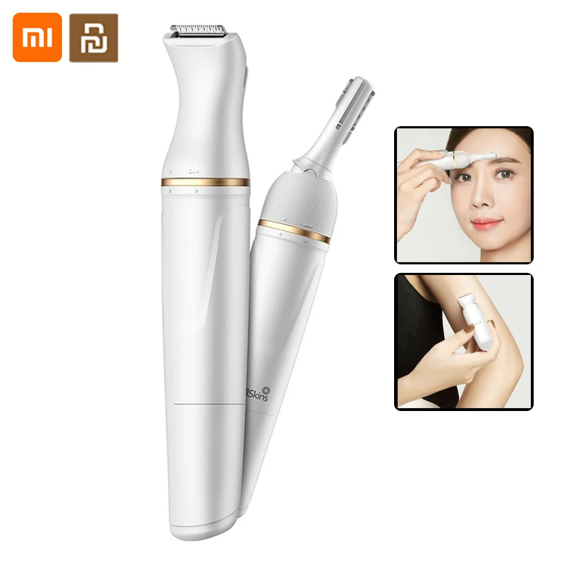 Электробритва Xiaomi Wellskins для бровей и тела женский эпилятор двухскоростная